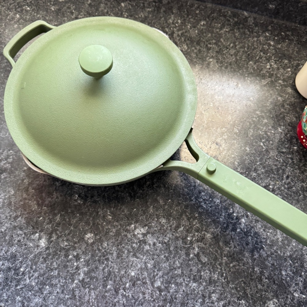 Our Place Always Pan Sage Green Non-Stick Ceramic Cookware with Lid 10 Inch